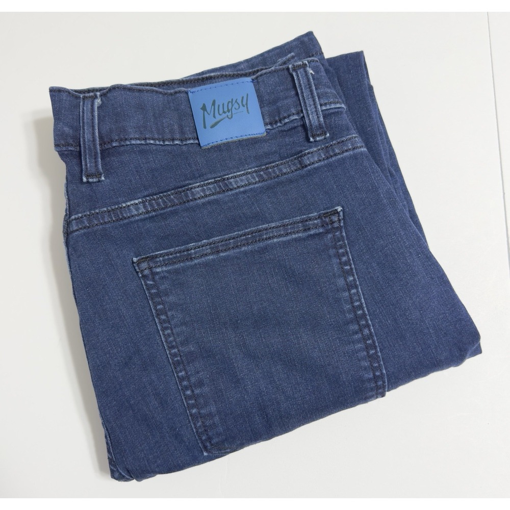 Mugsy Men's Studio Blues Straight Jeans Stretch Dark Wash Size 32x29 FLX3NSB